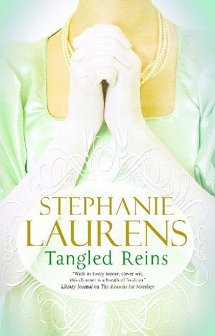 Book cover of Tangled Reins by Stephanie Laurens