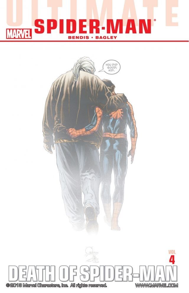 Book cover of Ultimate Comics Spider-Man, Vol. 4: Death Of Spider-Man by Brian Michael Bendis, Mark Bagley (Artist)
