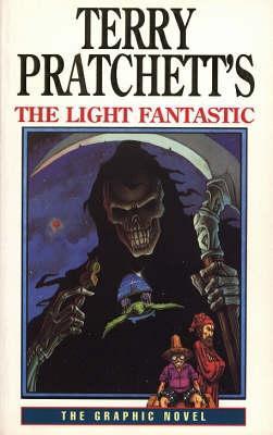 Book cover of Terry Pratchett's The Light Fantastic: The Graphic Novel by Scott Rockwell (Adapted by), Steven Ross (Illus.), Terry Pratchett