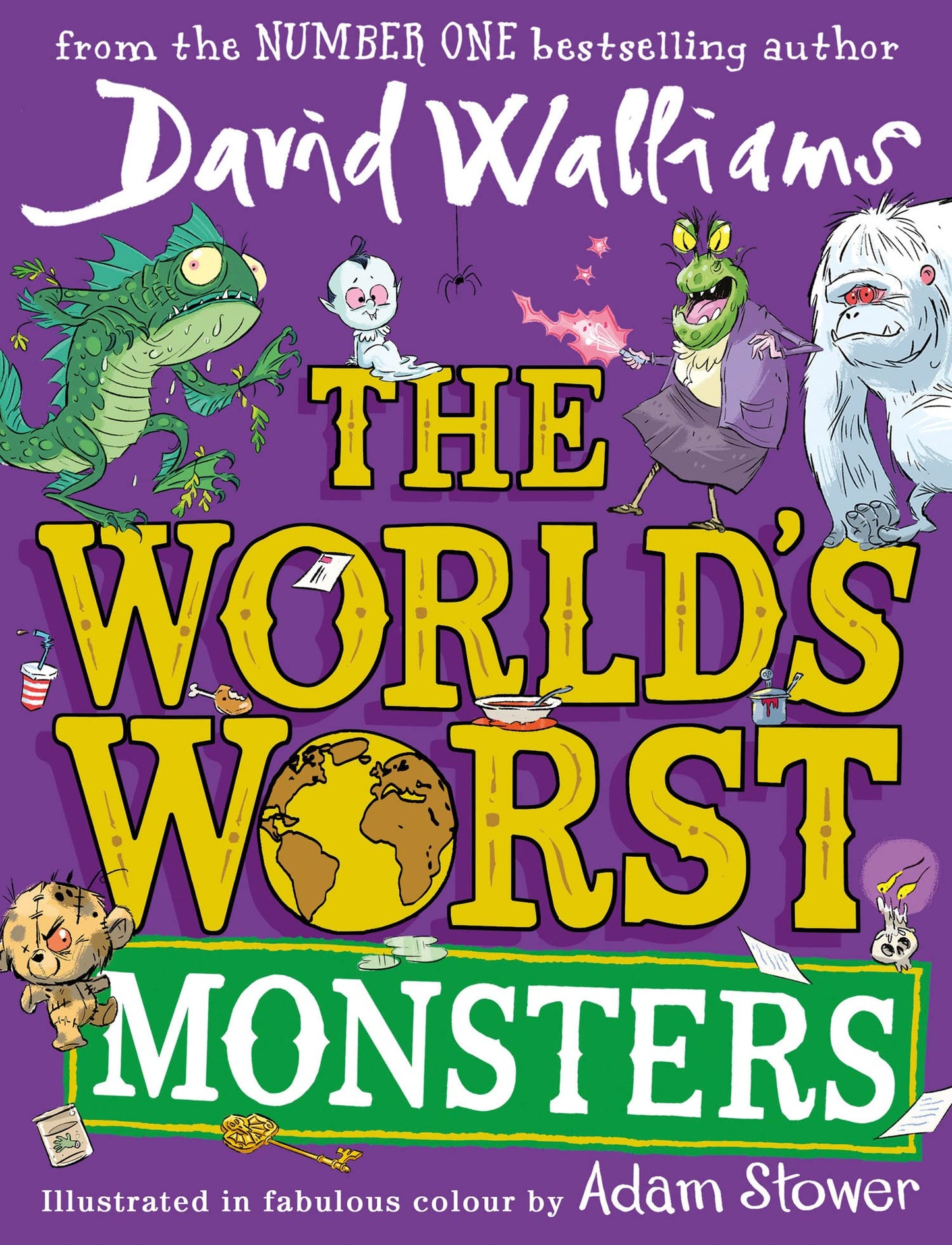 Book cover of The World's Worst Monsters by David Walliams