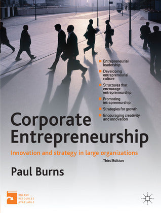 Book cover of Corporate Entrepreneurship: Innovation And Strategy In Large Organizations by Paul Burns