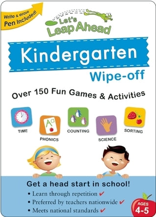 Book cover of Let's Leap Ahead Kindergarten Wipe-off by Alex A. Lluch