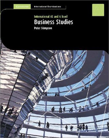Book cover of Cambridge International As And A Level Business Studies Student's Coursebook by Peter Stimpson