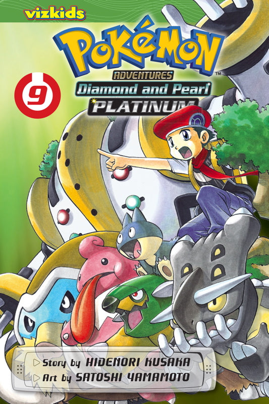 Book cover of Pokémon Adventures: Diamond And Pearl/Platinum, Vol. 9 by Hidenori Kusaka, Satoshi Yamamoto (Illus.)