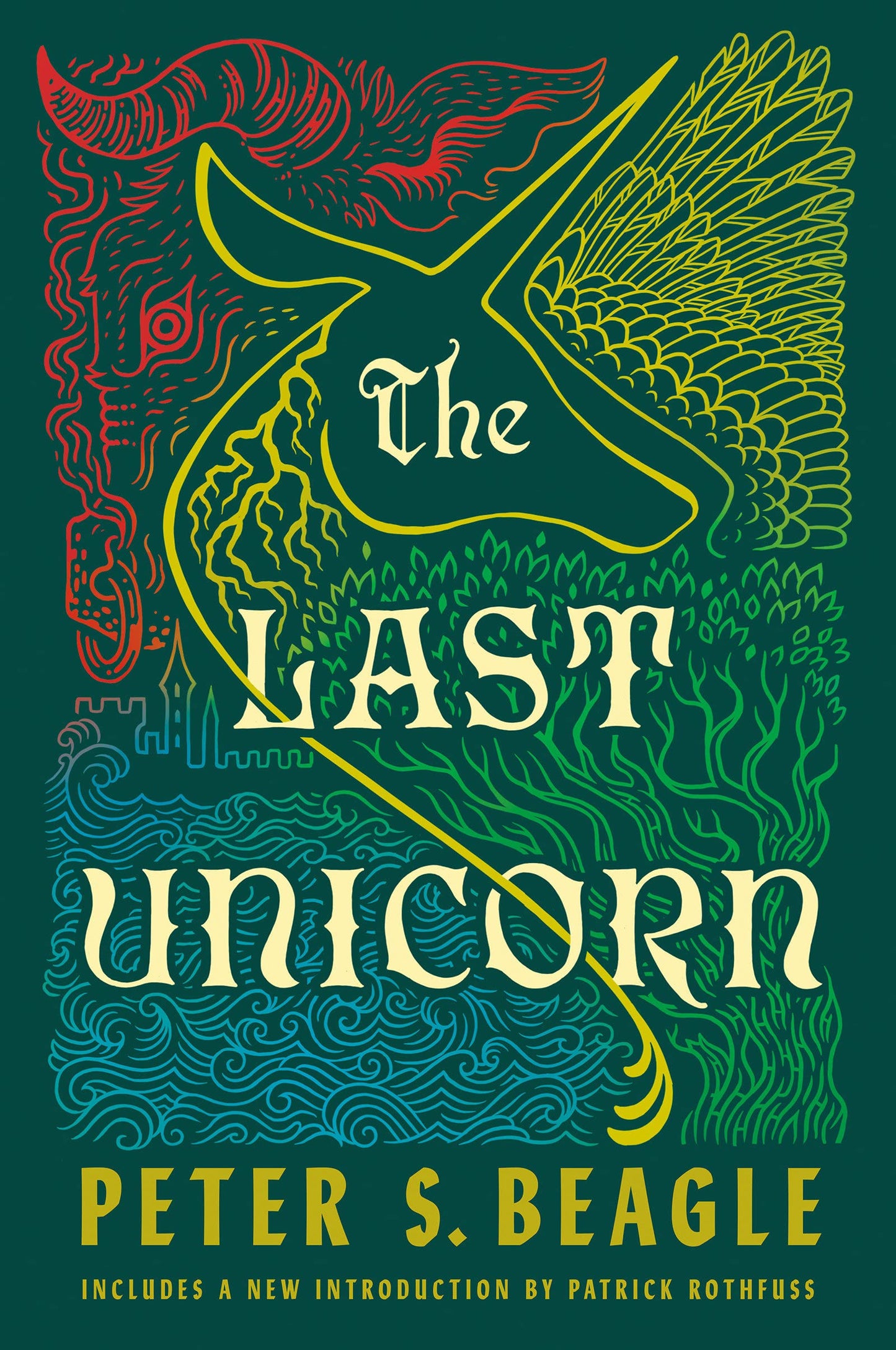 Book cover of The Last Unicorn by Peter S. Beagle, Patrick Rothfuss (Introduction)