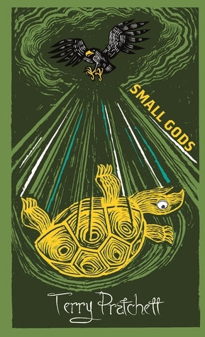 Book cover of Small Gods by Terry Pratchett