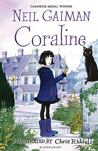 Book cover of Coraline by Neil Gaiman, Chris Riddell (Illus.)
