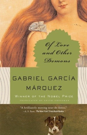 Book cover of Of Love And Other Demons by Gabriel García Márquez
