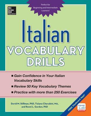 Book cover of Italian Vocabulary Drills by David M. Stillman, Tiziano Cherubini, Ronni L. Gordon