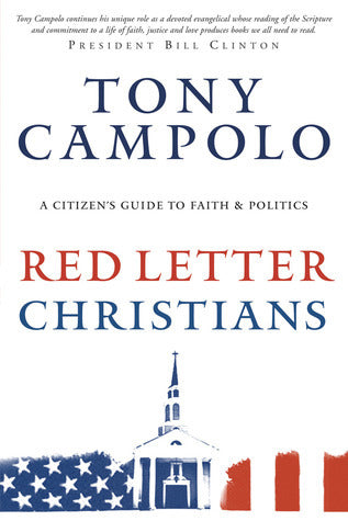 Book cover of Red Letter Christians: A Citizen's Guide to Faith and Politics by Tony Campolo