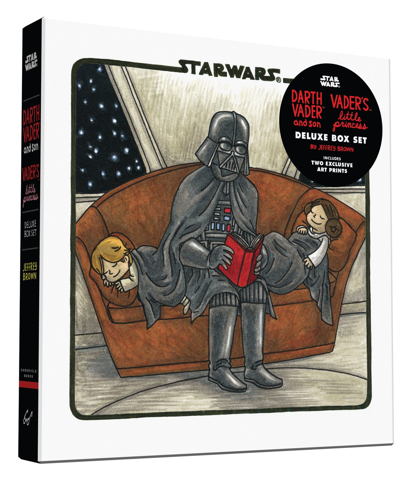 Book cover of Darth Vader & Son / Vaders Little Princess Deluxe Box Set (Includes Two Art Prints) (Star Wars) by Jeffrey Brown