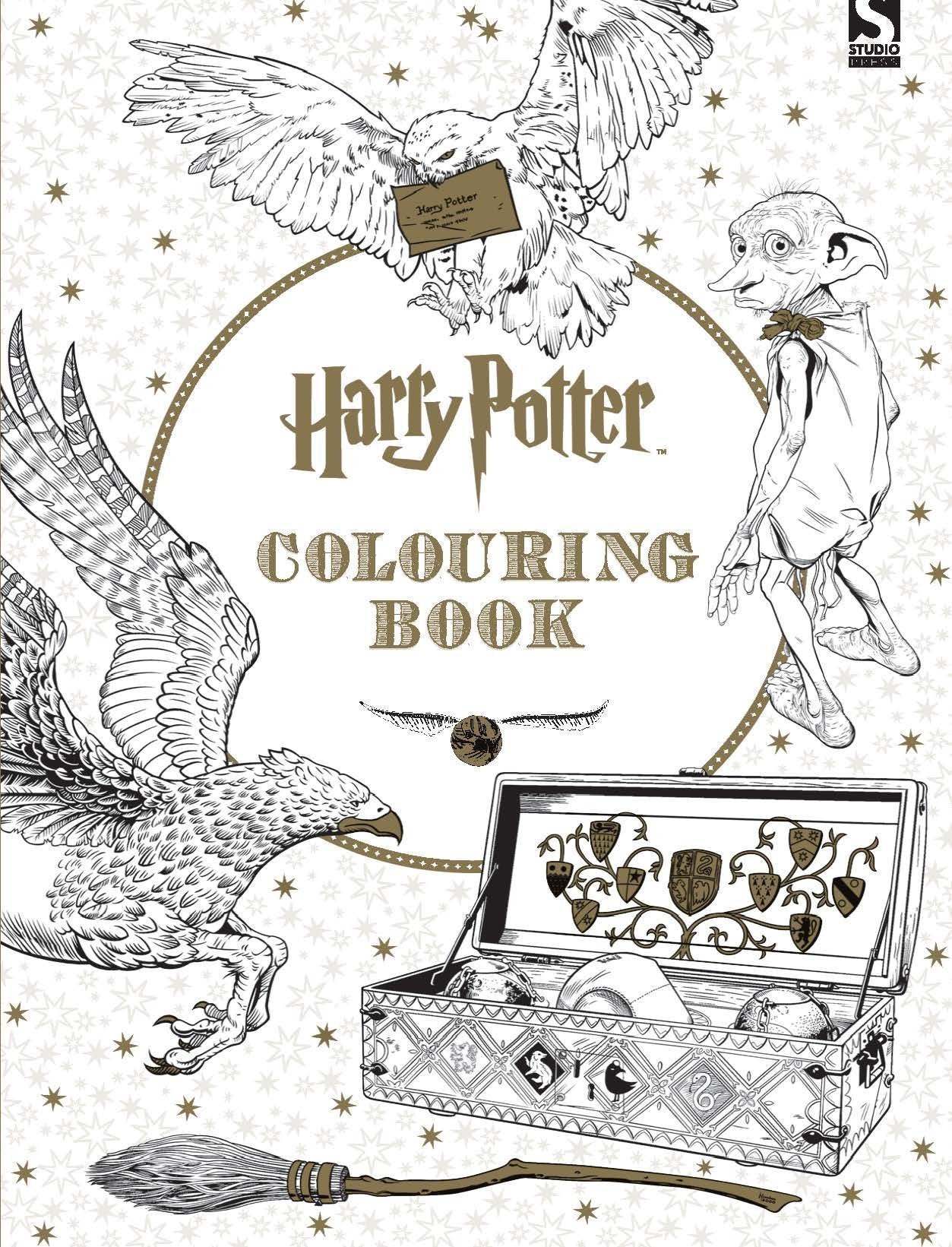 Book cover of Harry Potter Colouring Book by Scholastic Inc., Warner Brothers
