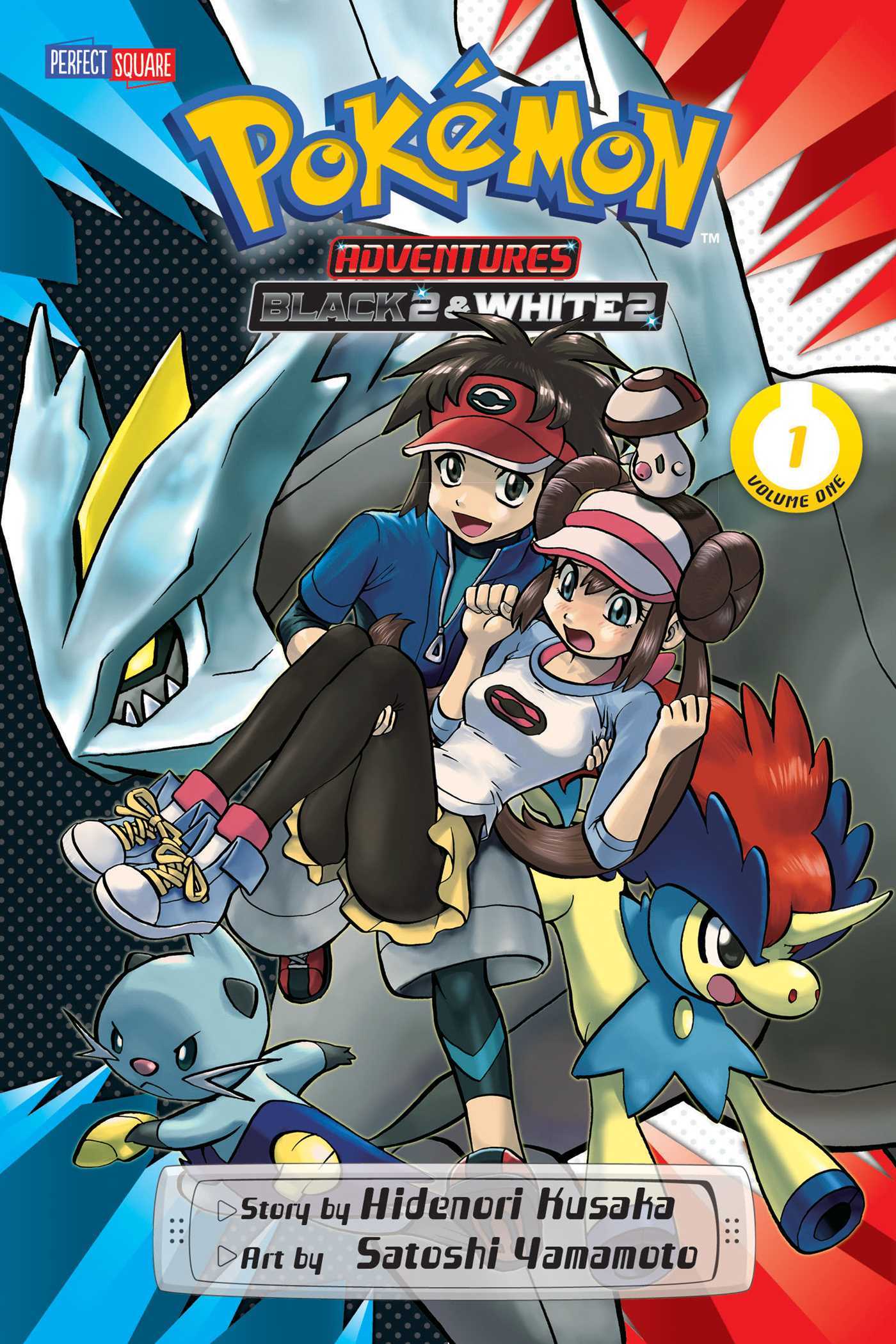 Book cover of Pokémon Adventures: Black 2 & White 2, Vol. 1 by Hidenori Kusaka, Satoshi Yamamoto (Illus.)