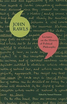 Book cover of Lectures on the History of Political Philosophy by John Rawls, Samuel Freeman (Ed.)