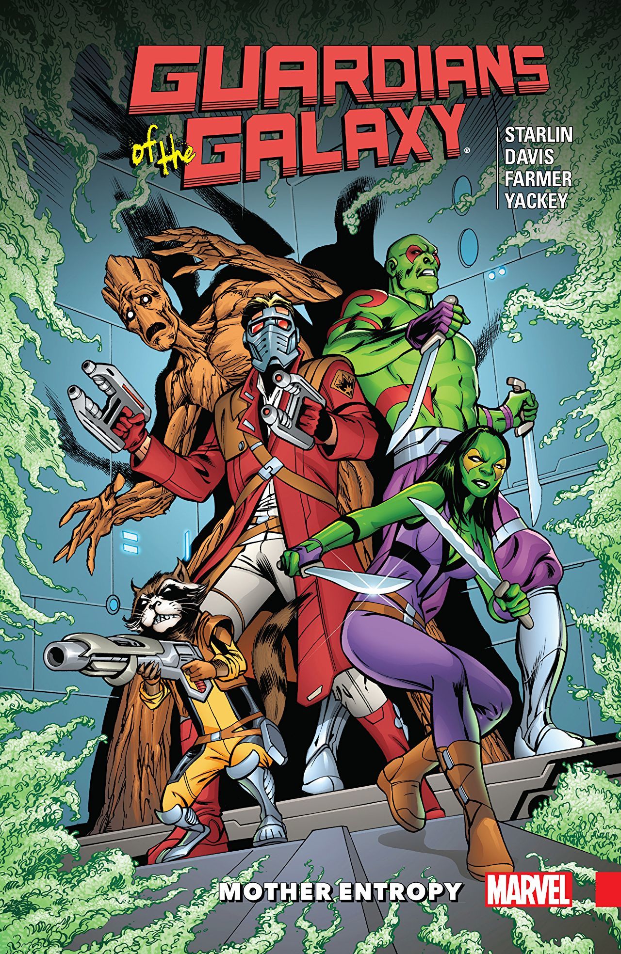 Book cover of Guardians Of The Galaxy: Mother Entropy by Jim Starlin, Jeff Matsuda (Illus.)