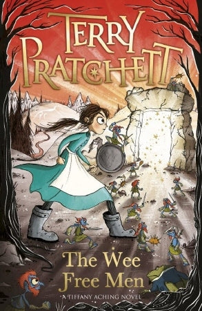 Book cover of The Wee Free Men by Terry Pratchett