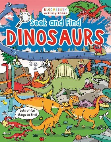 Book cover of Seek And Find Dinosaurs by Emiliano Migliardo