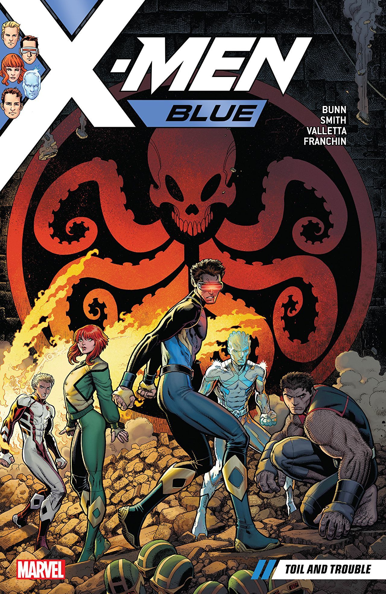 Book cover of X-Men Blue, Vol. 2: Toil And Trouble by Cullen Bunn, Arthur Adams (Artist)