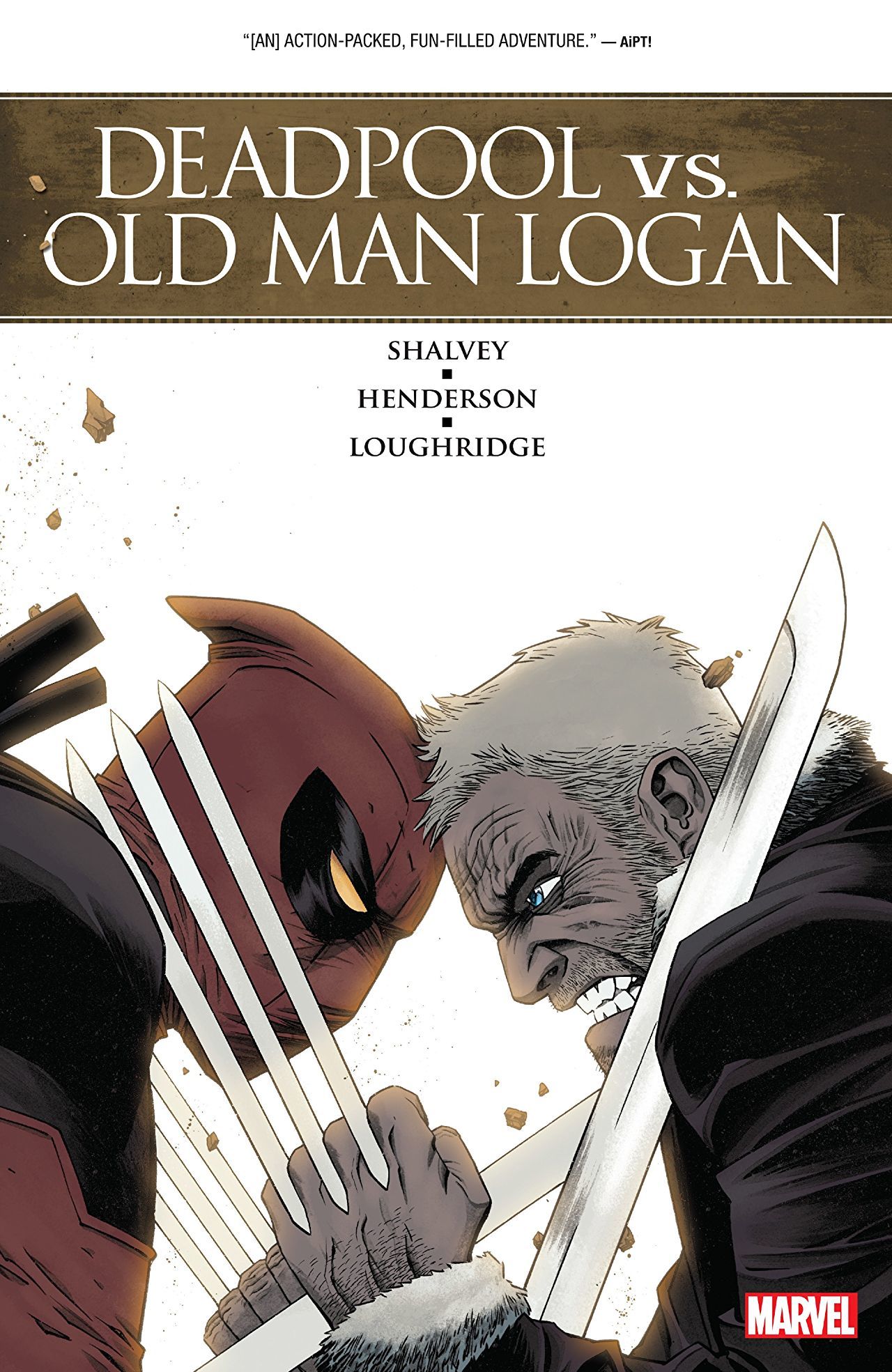 Book cover of Deadpool Vs. Old Man Logan by Declan Shalvey, Mike Henderson (Illus.)