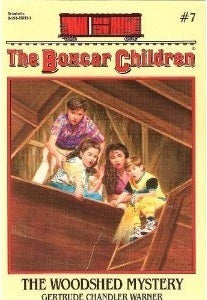 Book cover of The Woodshed Mystery by Gertrude Chandler Warner