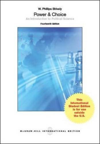 Book cover of Power & Choice: An Introduction To Political Science by W. Phillips Shively