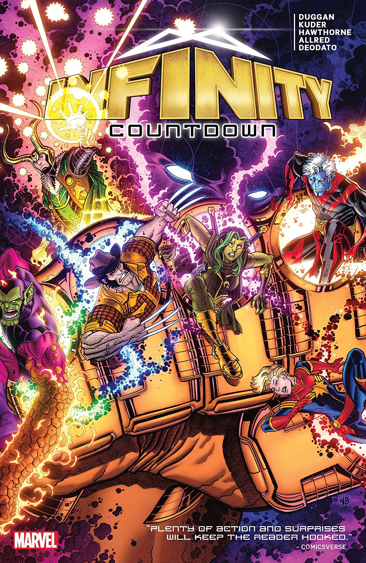Book cover of Infinity Countdown by Gerry Duggan