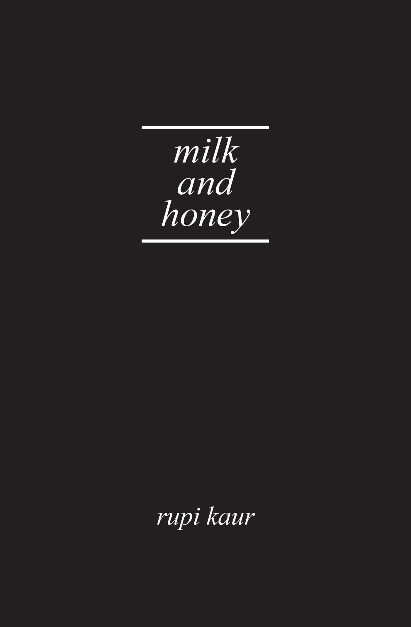 Book cover of Milk And Honey by Rupi Kaur