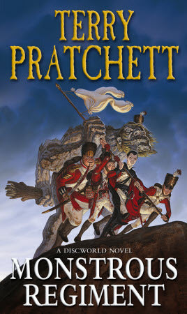 Book cover of Monstrous Regiment by Terry Pratchett