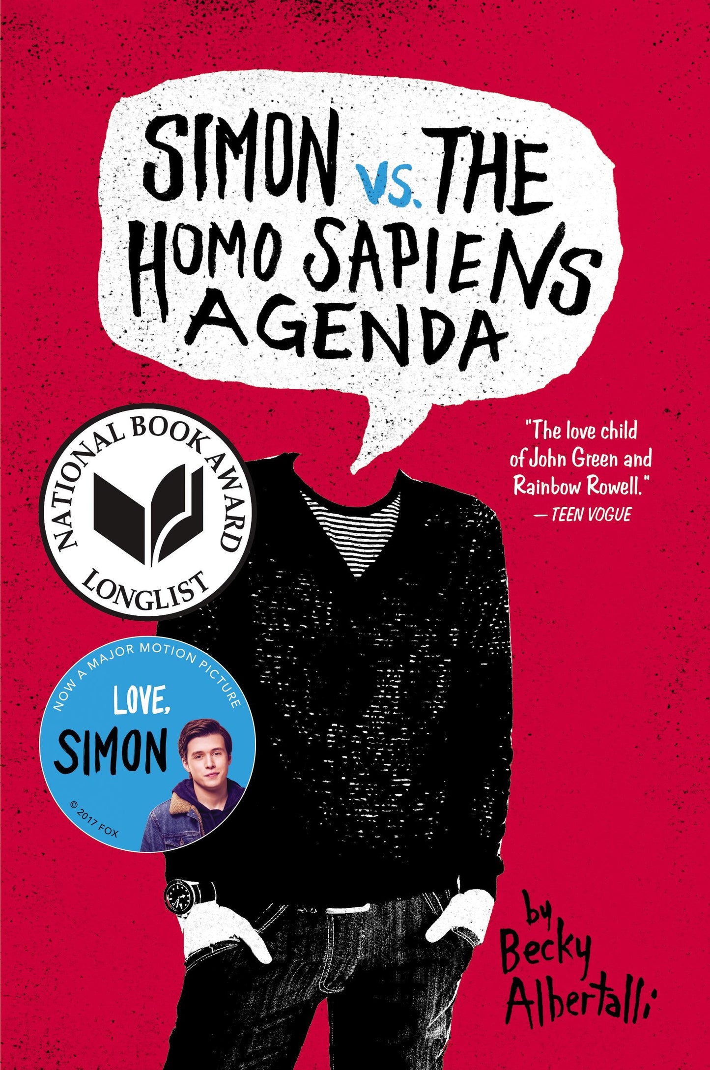 Book cover of Simon Vs. The Homo Sapiens Agenda by Becky Albertalli