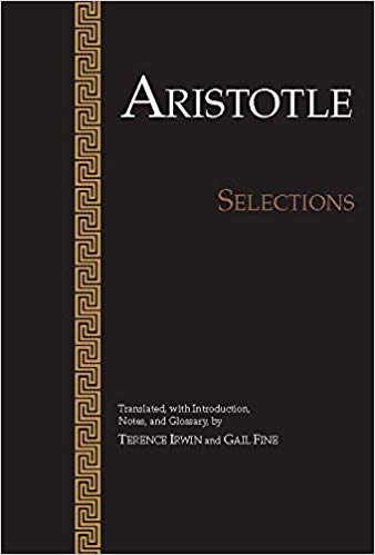 Book cover of Aristotle: Selections by Aristotle, Terence Irwin (Ed.), Gail Fine (Ed.)