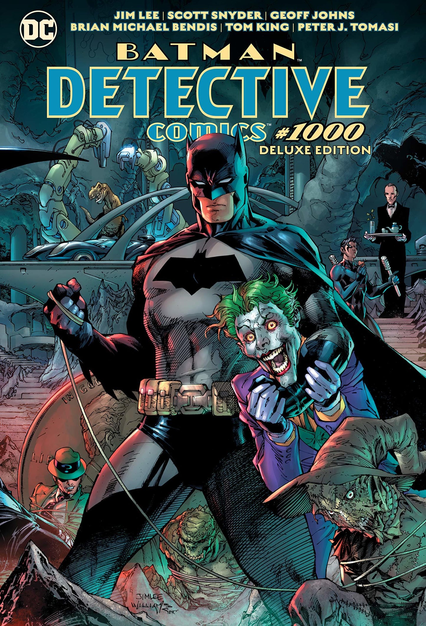 Book cover of Batman: Detective Comics #1000 Deluxe Edition by Peter J. Tomasi, Alan Grant, Neal Adams, Dennis O'Neil
