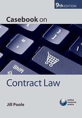 Book cover of Casebook On Contract Law by Jill Poole