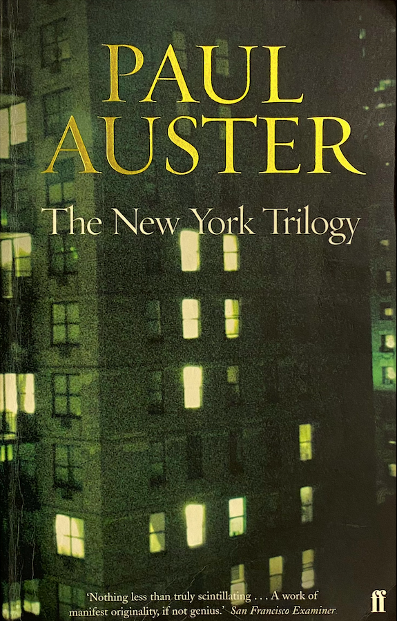 Book cover of The New York Trilogy by Paul Auster