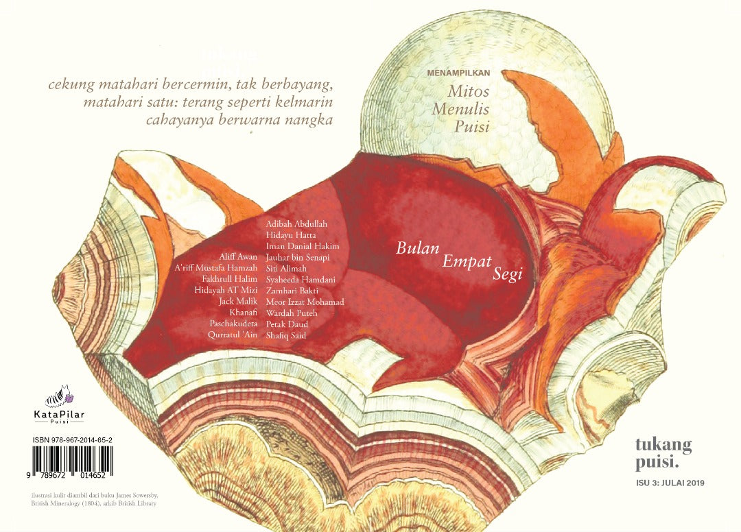 Book cover of Tukang Puisi Isu 3: Bulan Empat Segi by Iera Rohaizad (Ed.), Fahd Razy (Ed.)