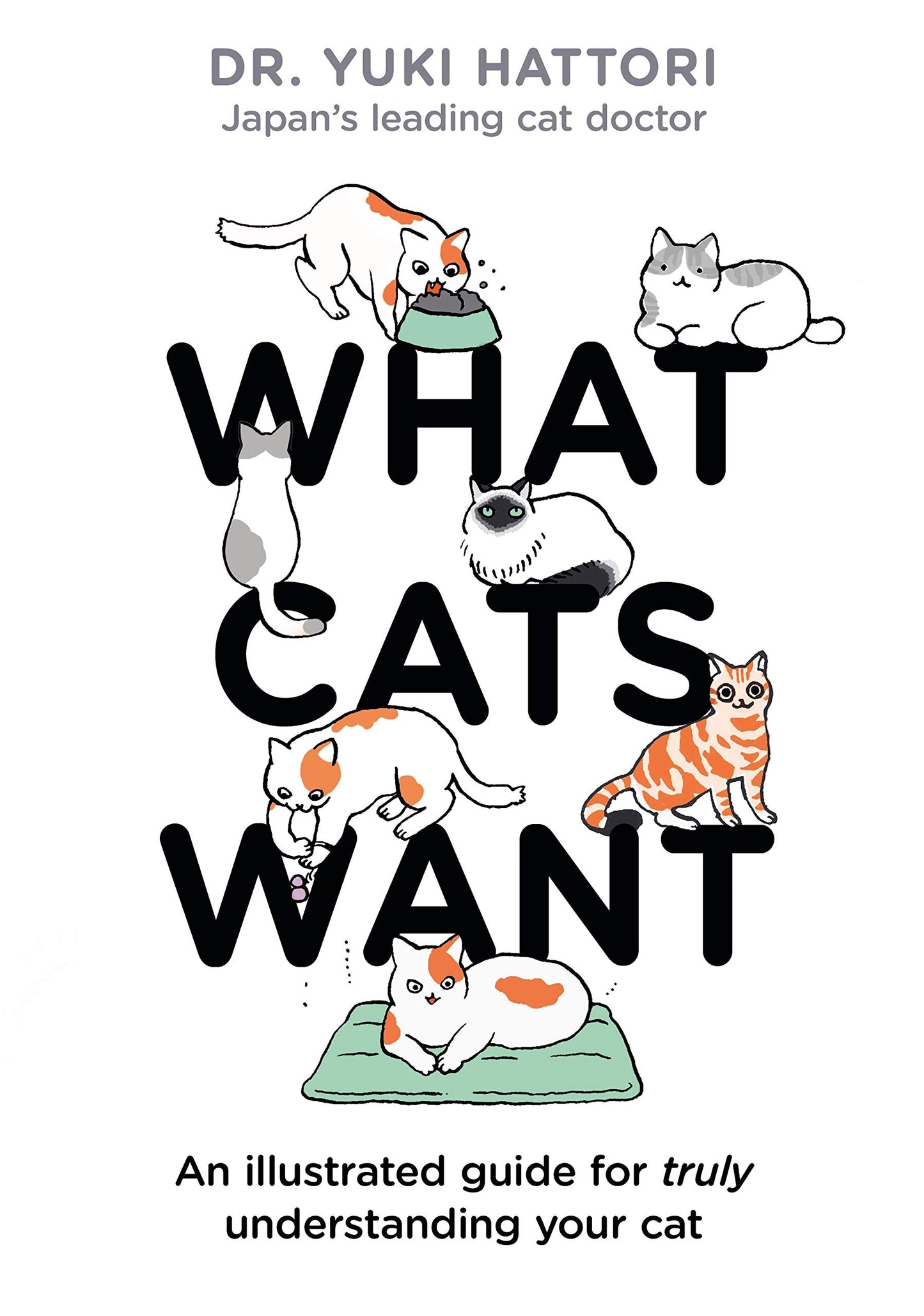 Book cover of What Cats Want: An Illustrated Guide For Truly Understanding Your Cat by Yuki Hattori