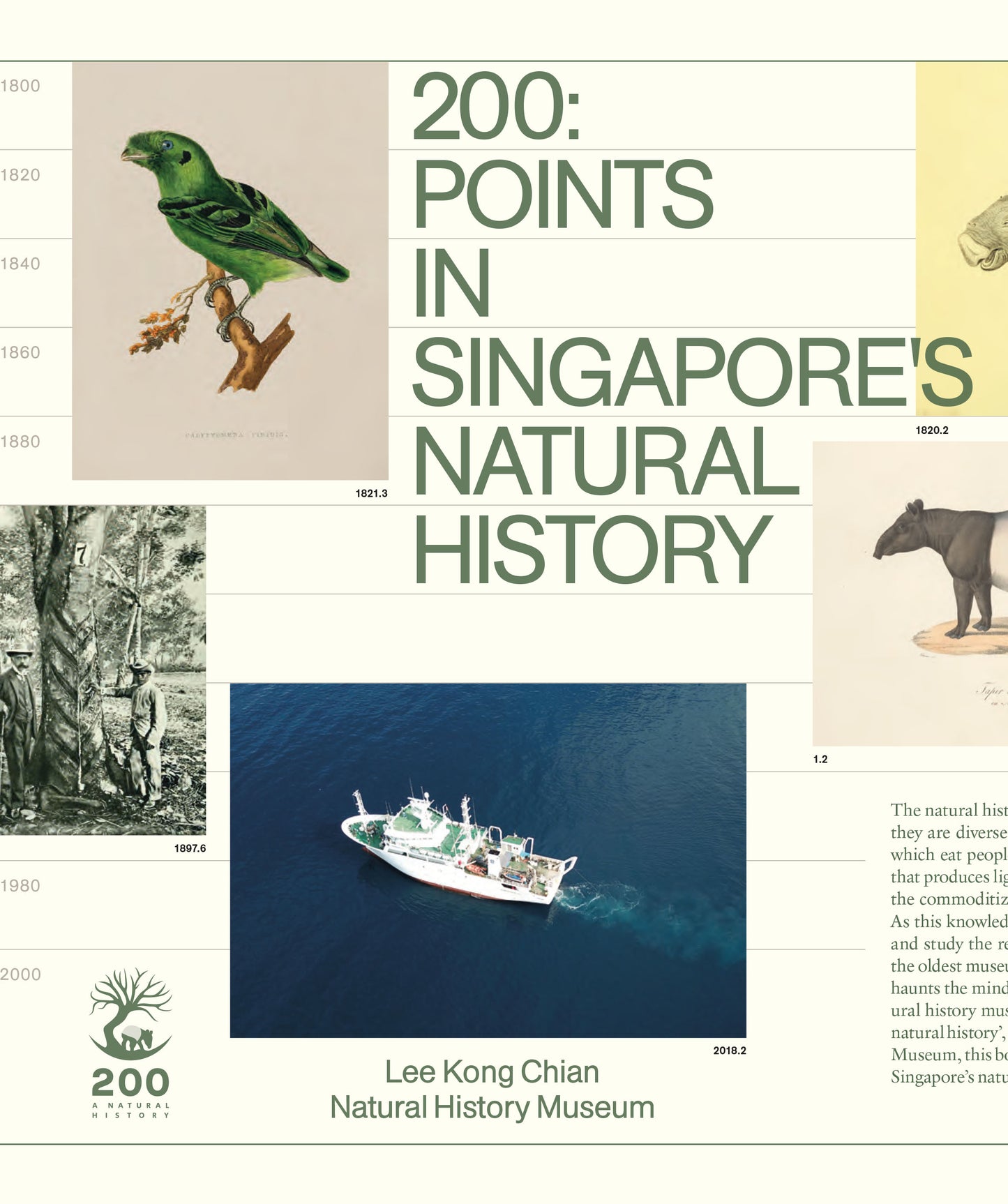 Book cover of 200: Points In Singapore's Natural History by Martyn E. Y. Low, Kate Pocklington, Peter K. L. Ng