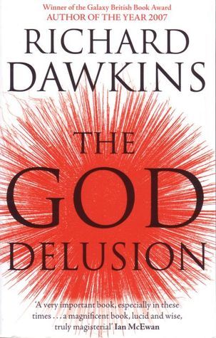 Book cover of The God Delusion by Richard Dawkins