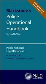 Book cover of Blackstone's Police Operational Handbook by Police National Legal Database (PNLD), Fraser Sampson (Ed.)