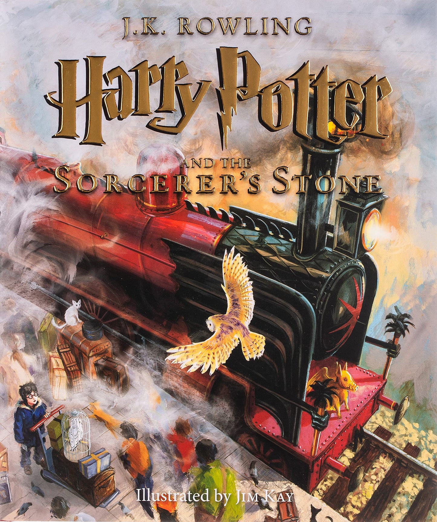 Book cover of Harry Potter And The Sorcerer's Stone by J.K. Rowling, Jim Kay (Illus.)