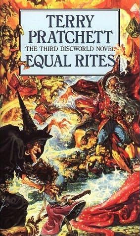 Book cover of Equal Rites by Terry Pratchett