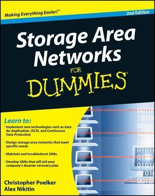 Book cover of Storage Area Networks For Dummies by Christopher Poelker, Alex Nikitin
