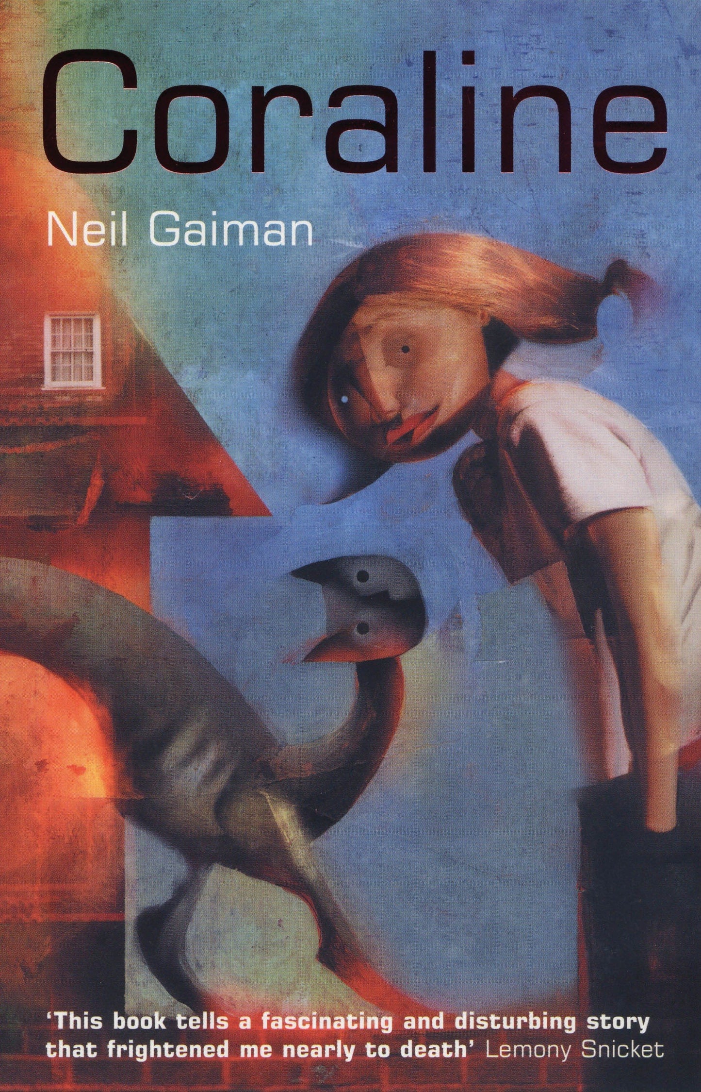 Book cover of Coraline by Neil Gaiman