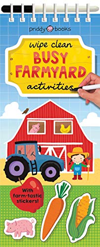 Book cover of Wipe Clean Busy Farmyard Activities (Wipe Clean Activities) UK Edition by Roger Priddy