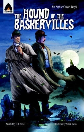 Book cover of The Hound Of The Baskervilles by J.R. Parks (Adapter), Arthur Conan Doyle, Vinod Kumar (Illus.)