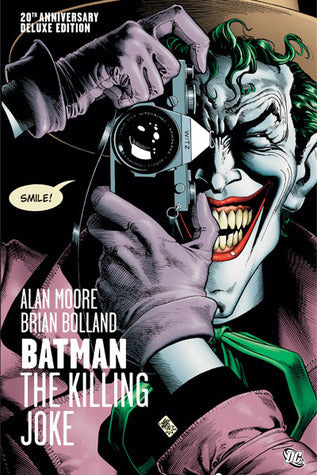 Book cover of Batman: The Killing Joke by Alan Moore, Brian Bolland (Illus.), Tim Sale (Introduction)