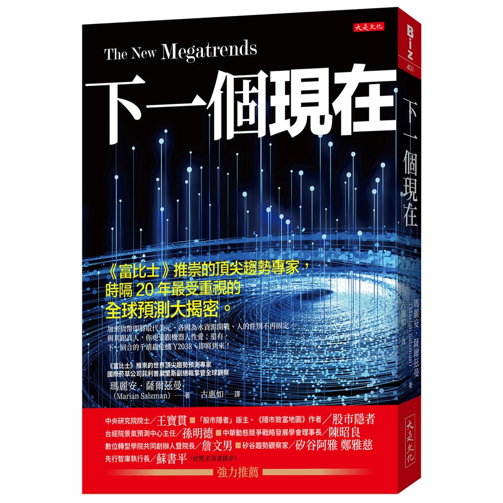 Book cover of 下一個現在 by 玛丽安.萨尔兹曼