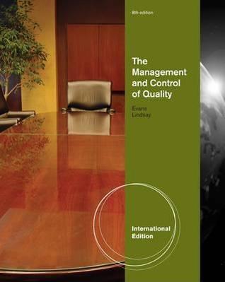 Book cover of Management & Control Of Quality by James R. Evans