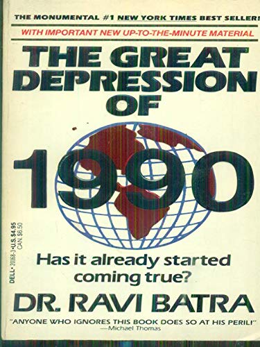 Book cover of Great Depression of 1990 by Ravi Batra