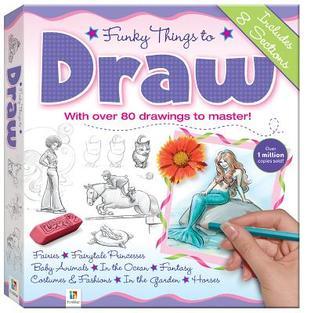 Book cover of Funky Things To Draw: 8 Books In One by Hinkler (Ed.)