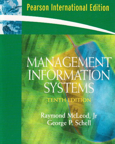 Book cover of Management Information Systems by Raymond McLeod Jr.
